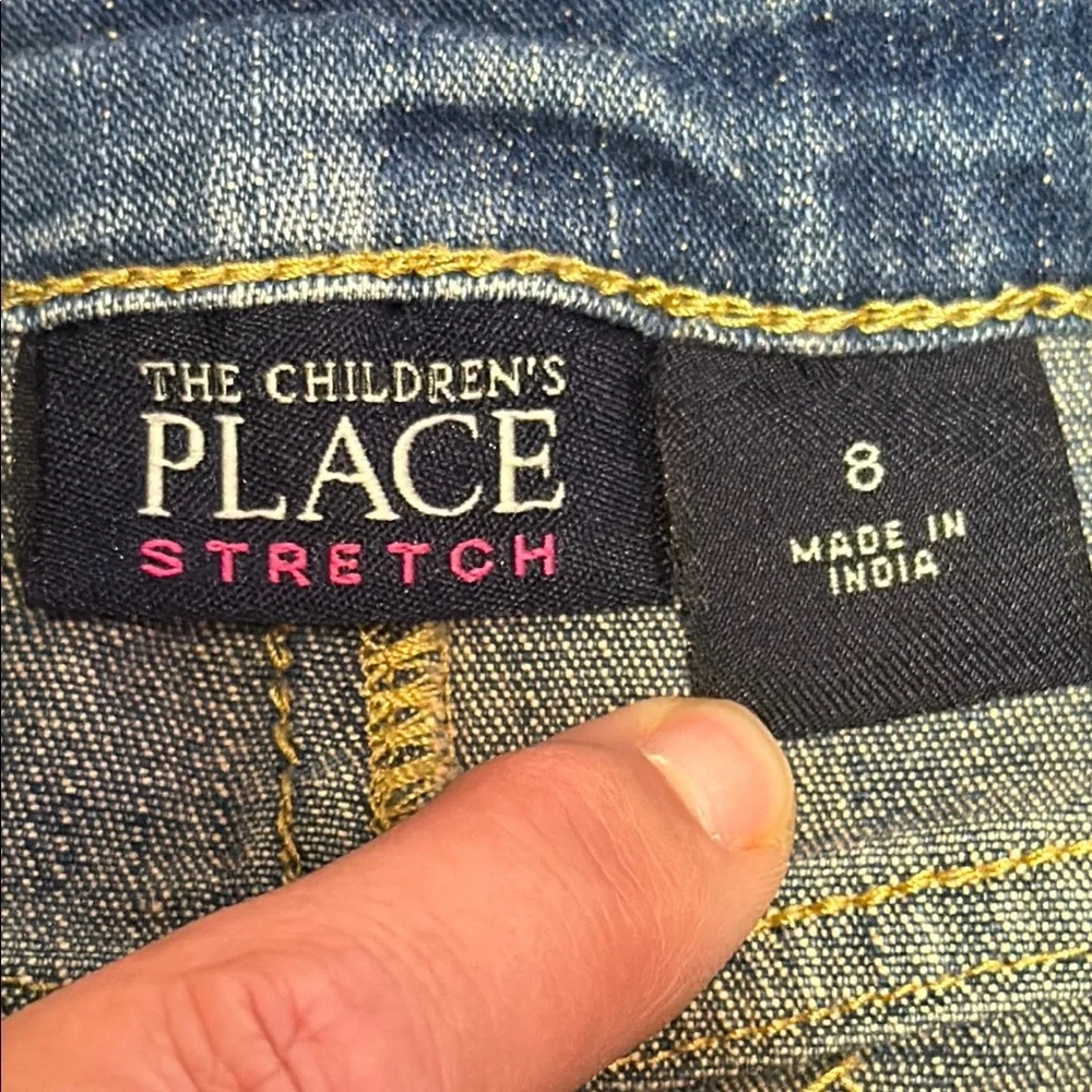 The Children’s Place Girls Size 8 Blue Stretch Denim Pencil Skirt School Casual